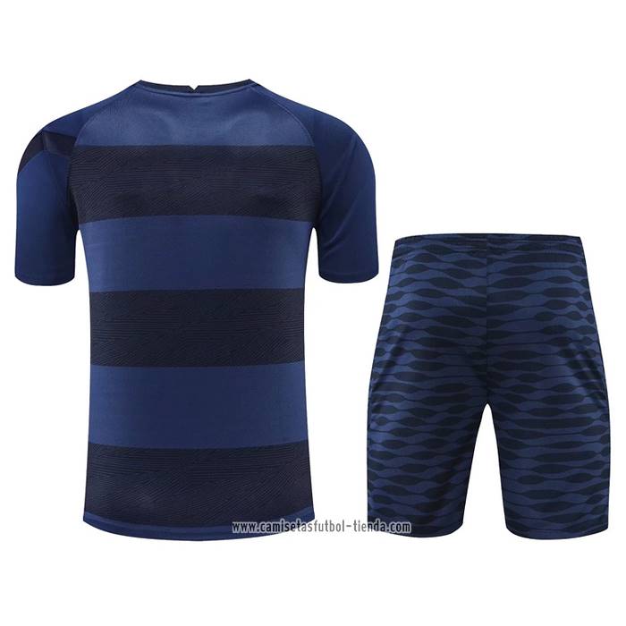 Chandal del Chelsea 2022 2023 Manga Corta Azul Oscuro - Pantalon Corto